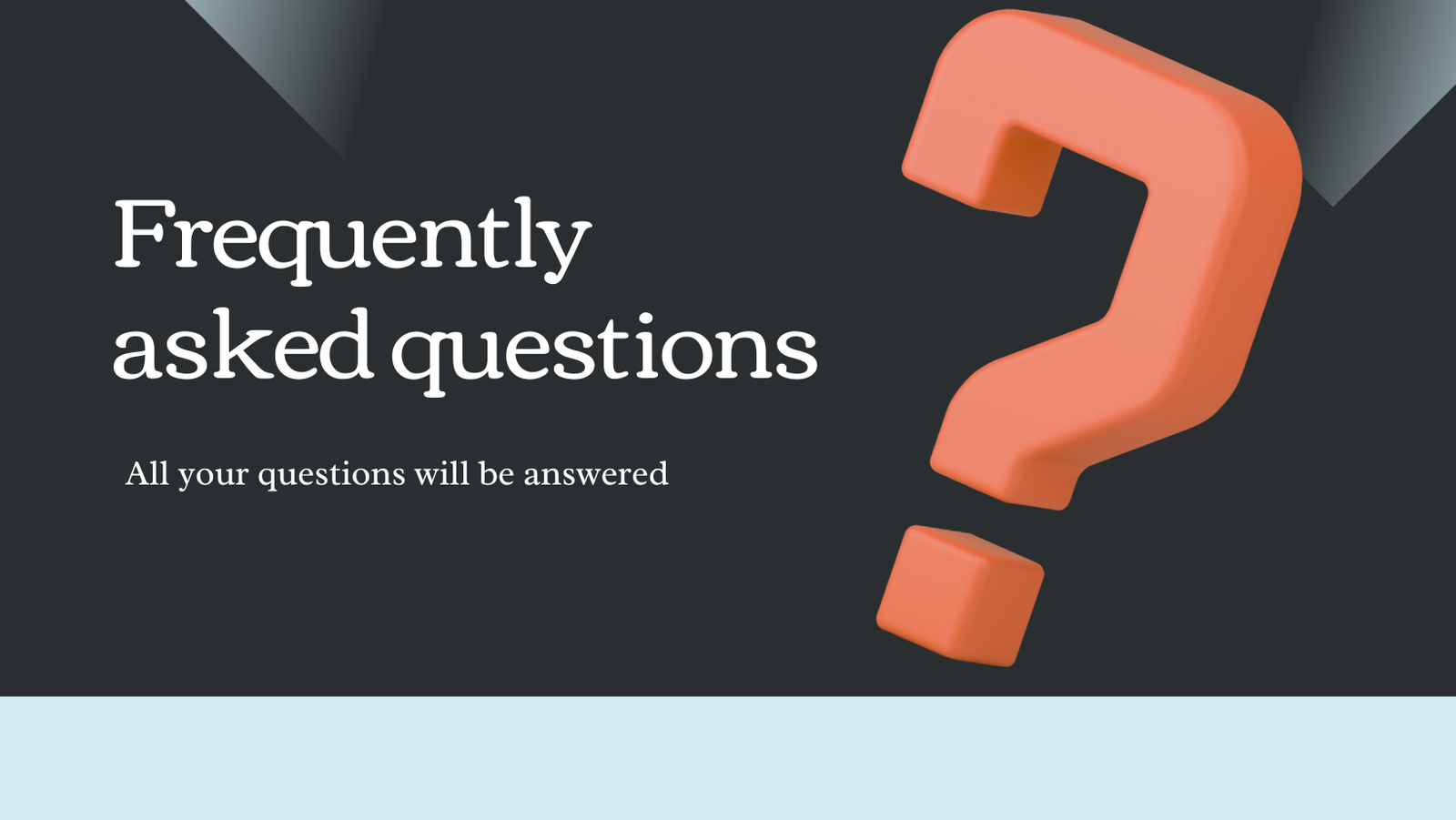 “Frequently asked questions section banner for Q4 2025 digital product trends blog”