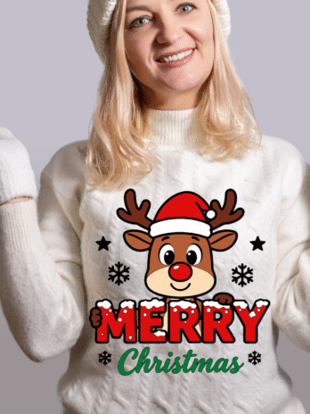 Reindeer Rudolph Clipart Bundle for Cricut and Silhouette