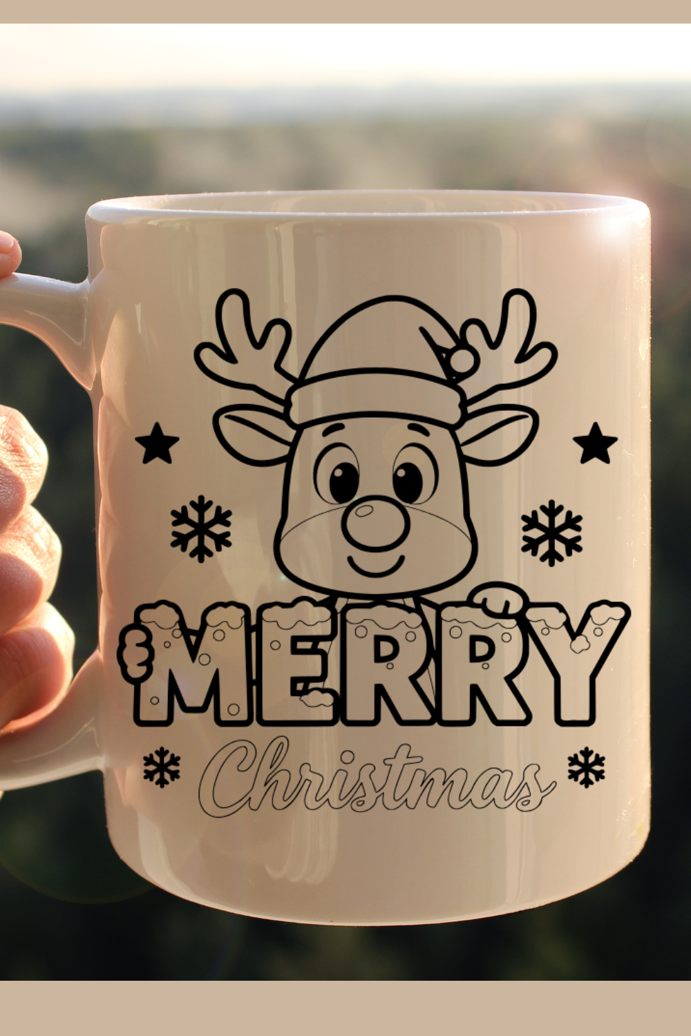 Reindeer Rudolph Clipart Bundle for Cricut and Silhouette - Image 3