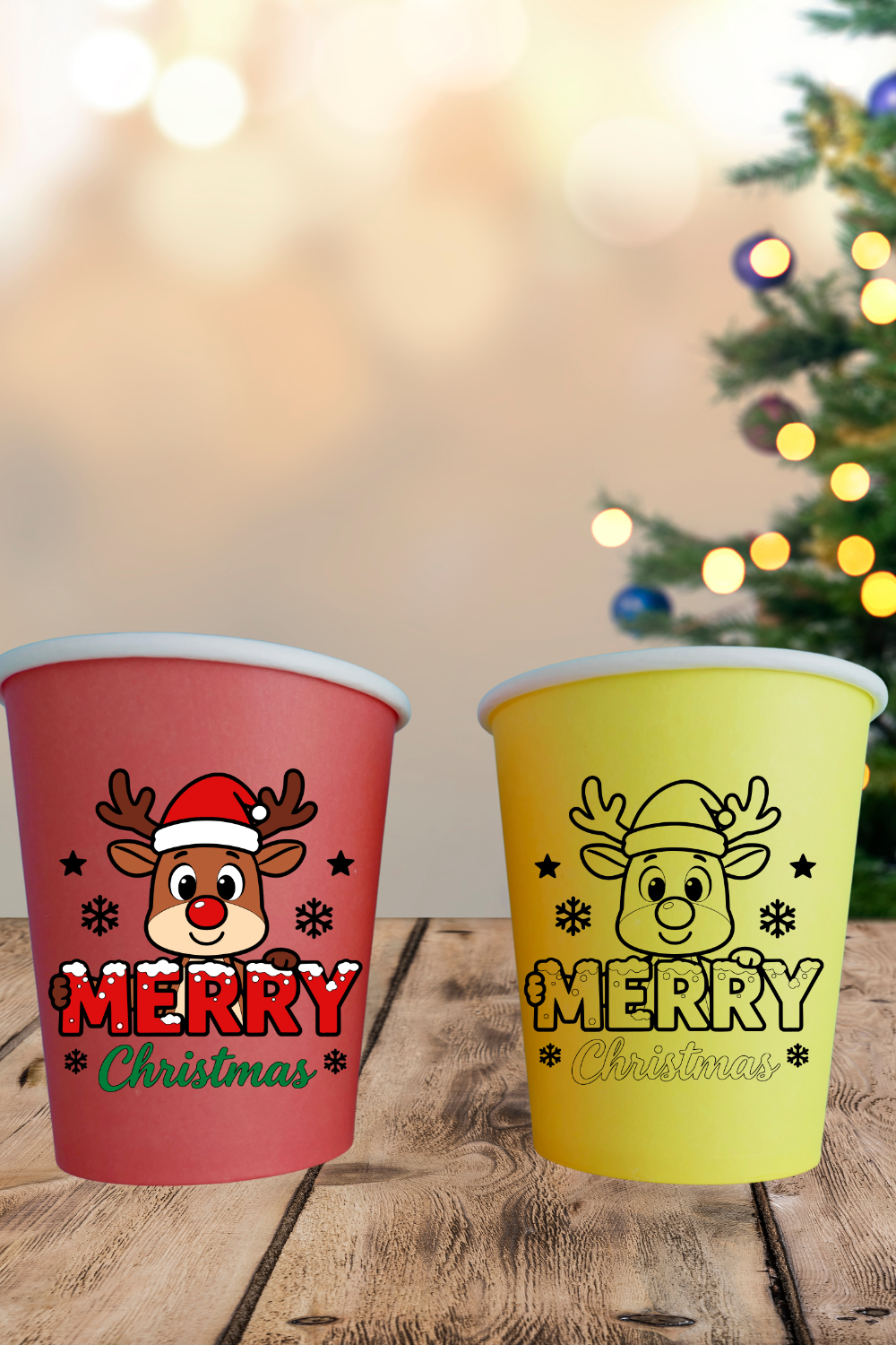 Reindeer Rudolph Clipart Bundle for Cricut and Silhouette - Image 8