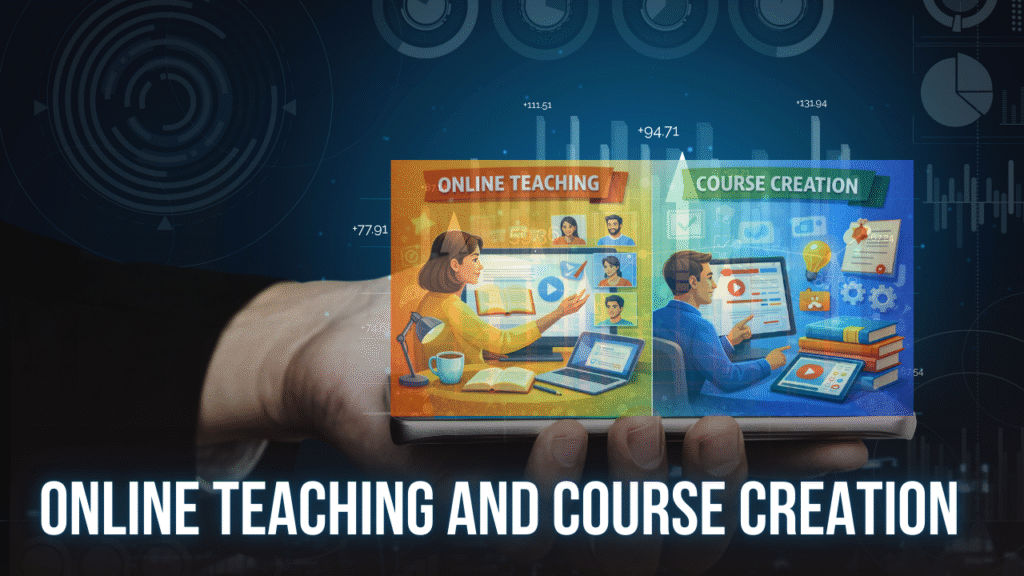 Online teaching and course creation as zero investment business ideas