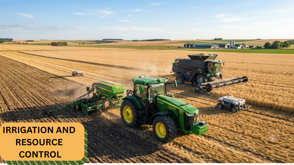 Smart irrigation system and automated field rover utilizing edge computing in agriculture for water preservation.