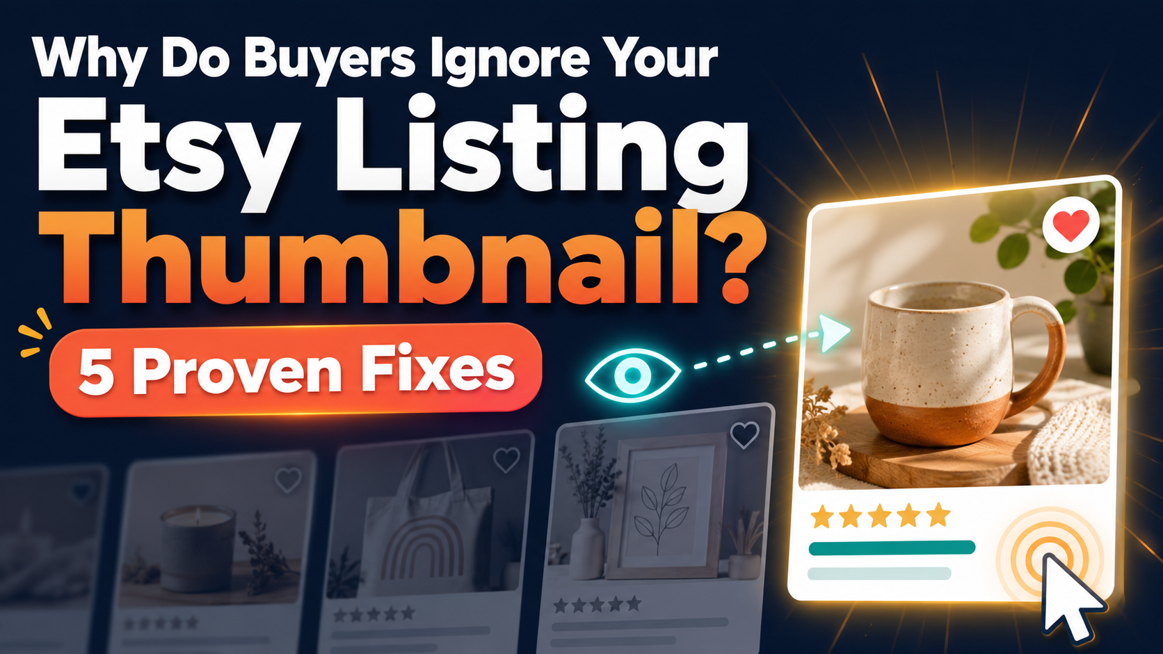 You are currently viewing Why Do Buyers Ignore Your Etsy Listing Thumbnail? 5 Proven Fixes