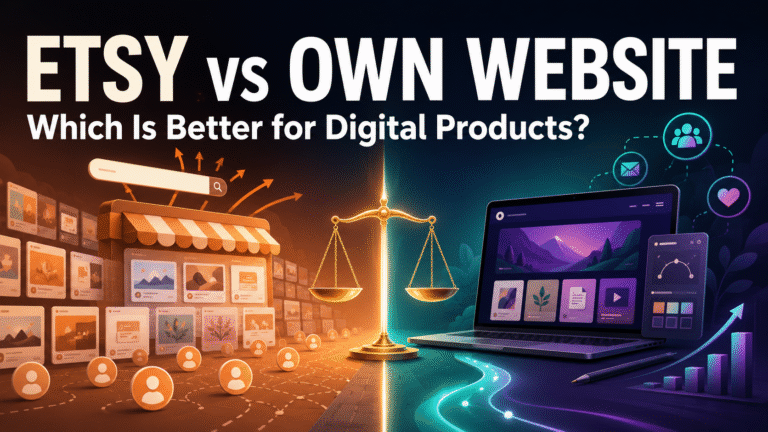 tsy vs own website comparison for selling digital products