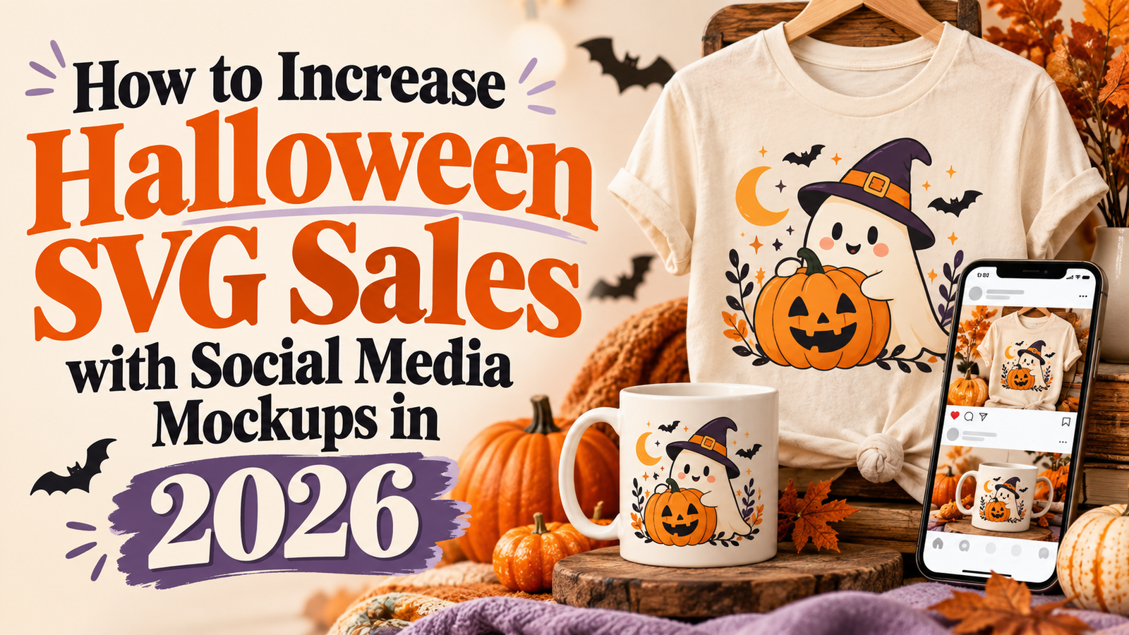 You are currently viewing How to Increase Halloween SVG Sales with Social Media Mockups in 2026