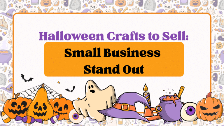 Four Halloween SVG designs displayed as inspiration for Halloween crafts to sell.