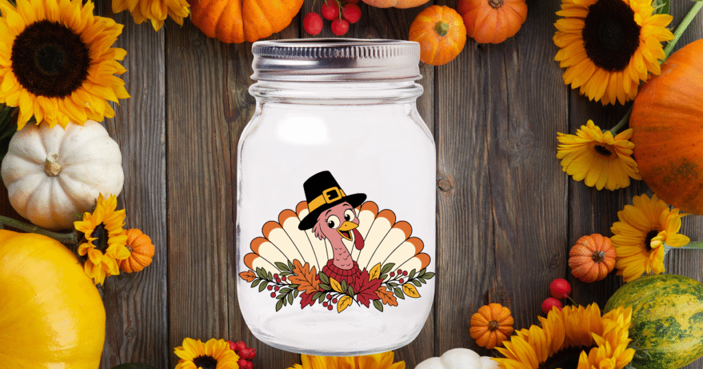 Gratitude jar set for collecting notes of thanks.