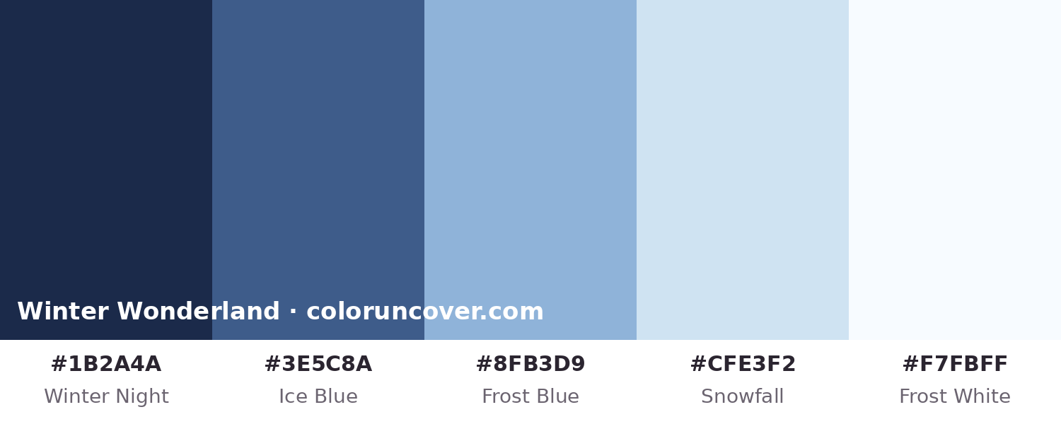 Winter Wonderland Color Palette: HEX Codes | Color Uncover